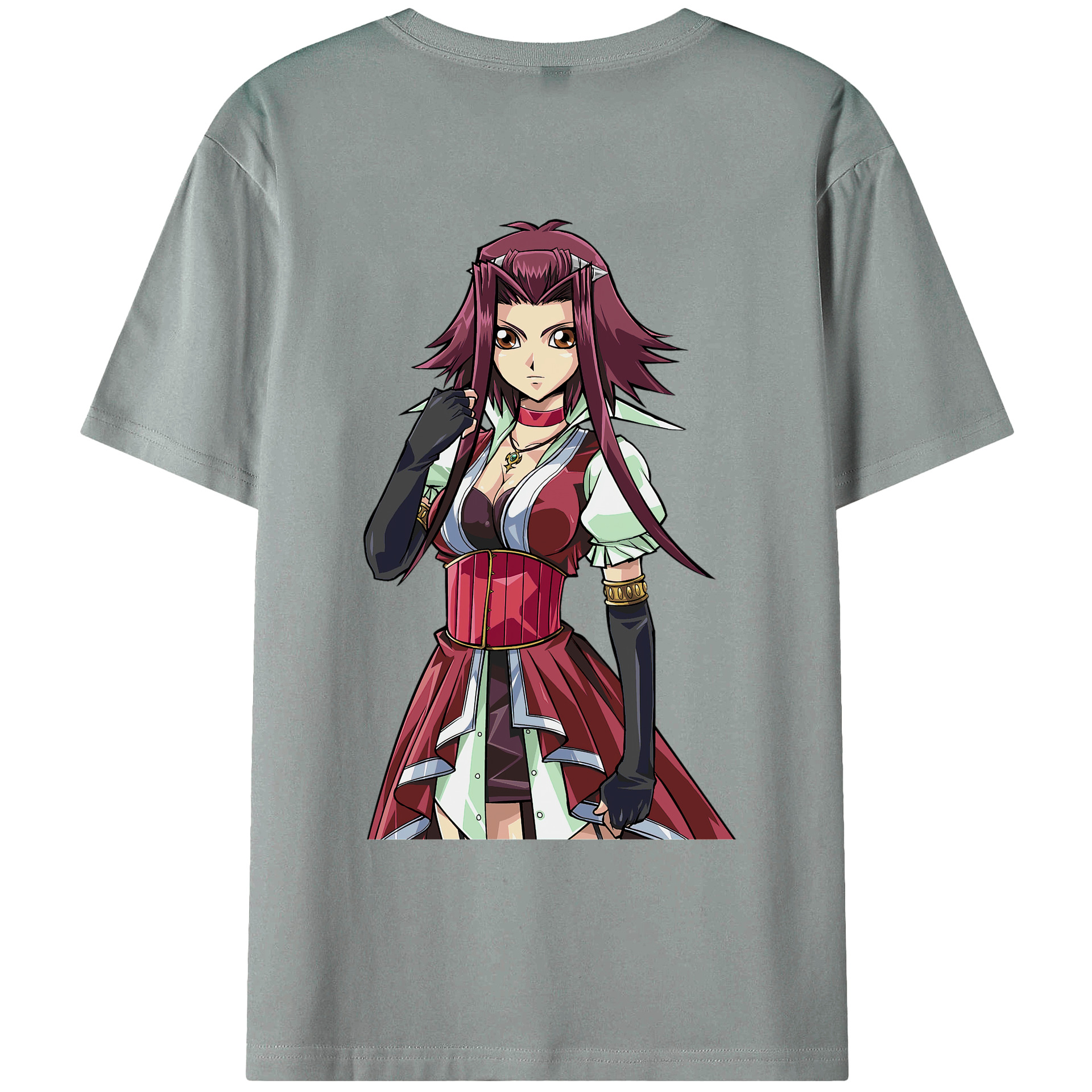 （画像用） 遊☆戯☆王 Yu-Gi-Oh! 綿100％ メンズ半袖Tシャツ（バックプリント） 通気性